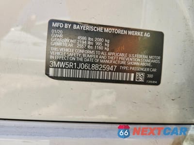 Zdjęcie 12 z 12 samochodu: 2020 BMW 330I VIN:3MW5R1J06L8B25947 - miniatura