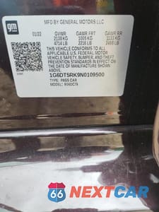 Zdjęcie 13 z 13 samochodu: 2022 CADILLAC CT5 PREMIUM LUXURY VIN:1G6DT5RK9N0109500 - miniatura