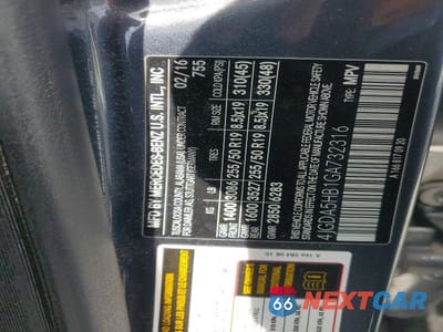 Zdjęcie 13 z 13 samochodu: 2016 MERCEDES-BENZ GLE 350 4MATIC VIN:4JGDA5HB1GA732316 - miniatura