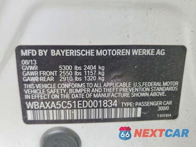 Zdjęcie 12 z 12 samochodu: 2014 BMW 535 D VIN:WBAXA5C51ED001834 - miniatura