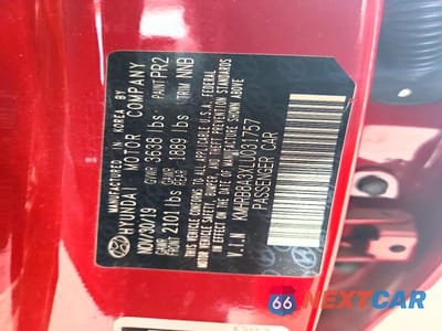 Zdjęcie 13 z 13 samochodu: 2020 HYUNDAI VENUE SE VIN:KMHRB8A3XLU031757 - miniatura