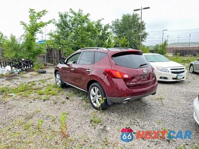 Trzecie zdjęcie samochodu z tyłu: 2010 NISSAN MURANO S VIN:JN8AZ1MW0AW104084 - miniatura