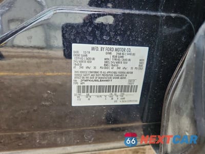 Zdjęcie 12 z 12 samochodu: 2020 FORD EDGE SEL VIN:2FMPK4J90LBA44611 - miniatura