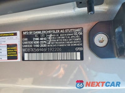 Zdjęcie 12 z 12 samochodu: 2006 MERCEDES-BENZ CLK 350 VIN:WDBTK56H46F192206 - miniatura