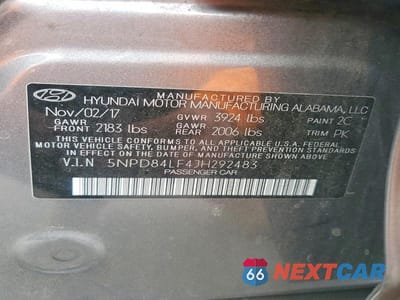 Zdjęcie 12 z 12 samochodu: 2018 HYUNDAI ELANTRA SEL VIN:5NPD84LF4JH292483 - miniatura