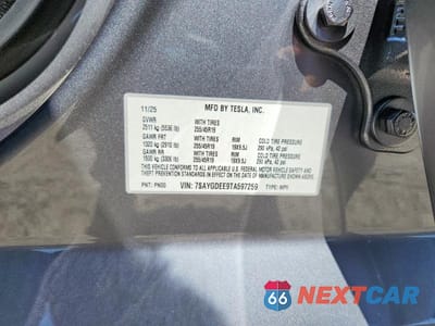 Zdjęcie 13 z 13 samochodu: 2026 TESLA MODEL Y VIN:7SAYGDEE9TA597259 - miniatura