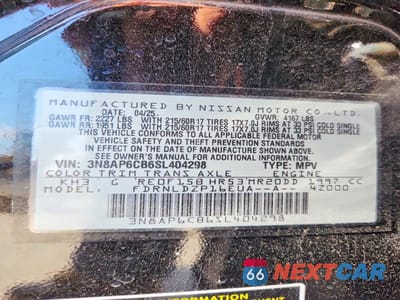 Zdjęcie 12 z 12 samochodu: 2025 NISSAN KICKS SV VIN:3N8AP6CB6SL404298 - miniatura