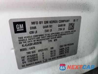 Zdjęcie 13 z 13 samochodu: 2018 BUICK ENCORE PREFERRED VIN:KL4CJASB1JB520786 - miniatura