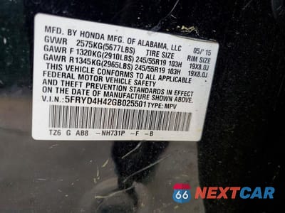 Zdjęcie 12 z 12 samochodu: 2016 ACURA MDX TECHNOLOGY VIN:5FRYD4H42GB025501 - miniatura
