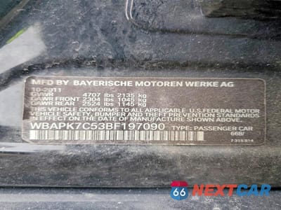 Zdjęcie 12 z 12 samochodu: 2011 BMW 328 XI VIN:WBAPK7C53BF197090 - miniatura