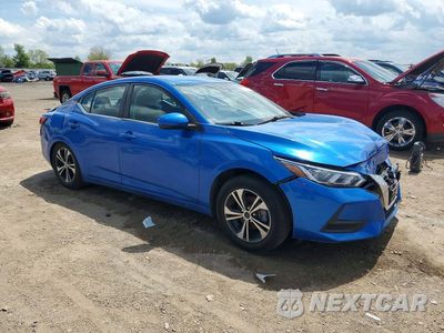 Czwarte zdjęcie samochodu z boku: 2021 NISSAN SENTRA SV VIN:3N1AB8CV4MY284087 - miniatura