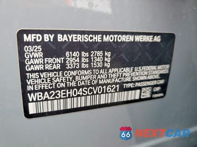 Zdjęcie 12 z 12 samochodu: 2025 BMW 740 I VIN:WBA23EH04SCV01621 - miniatura