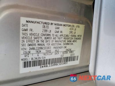 Zdjęcie 12 z 12 samochodu: 2006 NISSAN ALTIMA 3.5 SE VIN:1N4BL11D96C101803 - miniatura