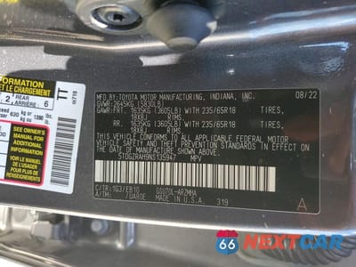 Zdjęcie 13 z 13 samochodu: 2022 TOYOTA HIGHLANDER XLE VIN:5TDGZRAH9NS135947 - miniatura