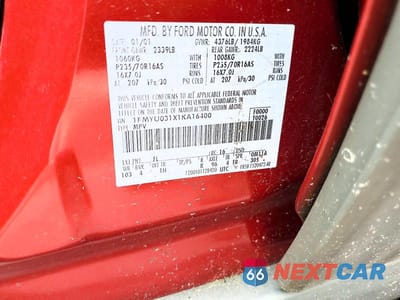 Zdjęcie 13 z 13 samochodu: 2001 FORD ESCAPE XLT VIN:1FMYU031X1KA16400 - miniatura