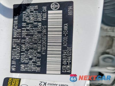 Zdjęcie 12 z 12 samochodu: 2006 TOYOTA CAMRY LE VIN:4T1BE32K56U728615 - miniatura