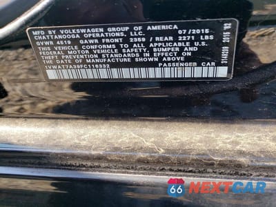 Zdjęcie 12 z 12 samochodu: 2015 VOLKSWAGEN PASSAT S VIN:1VWAT7A39FC116332 - miniatura