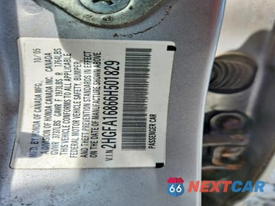 Zdjęcie 12 z 12 samochodu: 2006 HONDA CIVIC EX VIN:2HGFA16866H501829 - miniatura