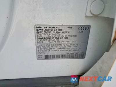 Zdjęcie 13 z 13 samochodu: 2018 AUDI SQ5 PREMIUM PLUS VIN:WA1A4AFY4J2141682 - miniatura