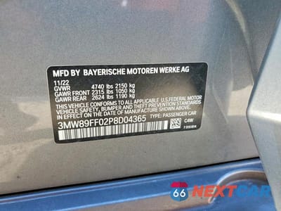 Zdjęcie 12 z 12 samochodu: 2023 BMW 330XI VIN:3MW89FF02P8D04365 - miniatura