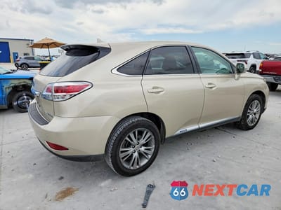 Trzecie zdjęcie samochodu z tyłu: 2013 LEXUS RX 450H VIN:JTJZB1BA3D2409162 - miniatura