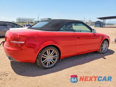 Trzecie zdjęcie samochodu z tyłu: 2007 AUDI S4 QUATTRO CABRIOLET VIN:WUARL48H77K900802 - miniatura