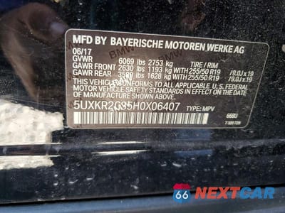 Zdjęcie 13 z 13 samochodu: 2017 BMW X5 SDRIVE35I VIN:5UXKR2C35H0X06407 - miniatura