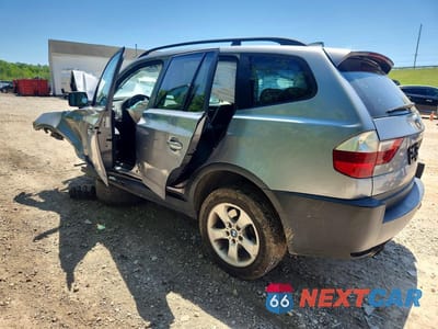 Drugie zdjęcie samochodu z przodu: 2007 BMW X3 3.0SI VIN:WBXPC93497WF22180 - miniatura