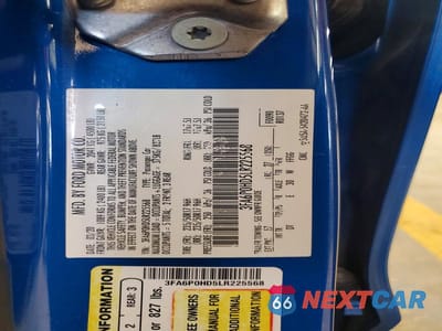 Zdjęcie 12 z 12 samochodu: 2020 FORD FUSION SE VIN:3FA6P0HD5LR225568 - miniatura