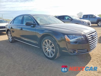 Czwarte zdjęcie samochodu z boku: 2014 AUDI A8 L QUATTRO VIN:WAURGAFD0EN003359 - miniatura