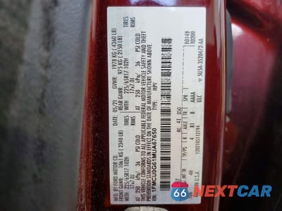 Zdjęcie 13 z 13 samochodu: 2021 FORD ESCAPE SE VIN:1FMCU0G61MUA67650 - miniatura