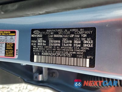 Zdjęcie 12 z 12 samochodu: 2023 HYUNDAI IONIQ 5 SEL VIN:KM8KNDAF2PU157757 - miniatura
