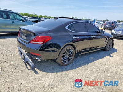 Trzecie zdjęcie samochodu z tyłu: 2019 GENESIS G70 ELITE VIN:KMTG34LA5KU040055 - miniatura