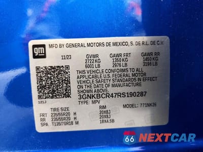 Zdjęcie 14 z 14 samochodu: 2024 CHEVROLET BLAZER 2LT VIN:3GNKBCR47RS190287 - miniatura