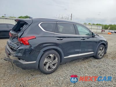 Trzecie zdjęcie samochodu z tyłu: 2021 HYUNDAI SANTA FE SEL VIN:5NMS3DAJ2MH345079 - miniatura