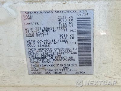 Zdjęcie 27 z 28 samochodu: 2014 NISSAN ROGUE SL VIN:5N1AT2MVXEC795931 - miniatura