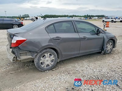 Trzecie zdjęcie samochodu z tyłu: 2012 HONDA CIVIC HYBRID L VIN:JHMFB4F3XCS009261 - miniatura