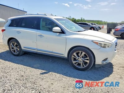 Czwarte zdjęcie samochodu z boku: 2013 INFINITI JX35 BASE VIN:5N1AL0MN7DC325312 - miniatura