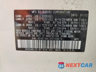 Zdjęcie 14 z 14 samochodu: 2024 SUBARU OUTBACK LIMITED VIN:4S4BTANC3R3139670 - miniatura