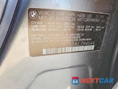 Zdjęcie 12 z 12 samochodu: 2010 BMW X6 XDRIVE50I VIN:5UXFG8C57ALZ94544 - miniatura