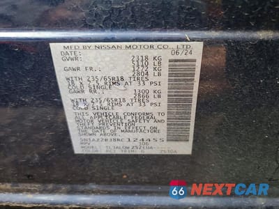 Zdjęcie 13 z 13 samochodu: 2024 NISSAN MURANO SV VIN:5N1AZ2BJ8RC124455 - miniatura