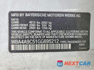 Zdjęcie 13 z 13 samochodu: 2016 BMW 428 I GRAN COUPE SULEV VIN:WBA4A9C51GG695212 - miniatura