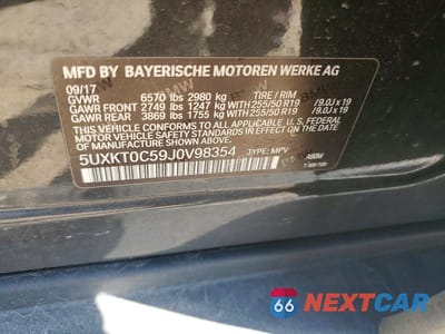 Zdjęcie 12 z 12 samochodu: 2018 BMW X5 XDR40E VIN:5UXKT0C59J0V98354 - miniatura