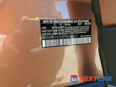 Zdjęcie 12 z 12 samochodu: 2023 MERCEDES-BENZ EQB 300 4MATIC VIN:W1N9M0KB4PN066857 - miniatura