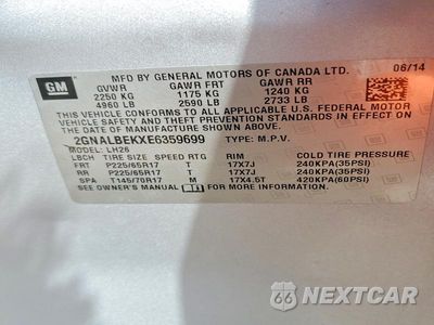 Zdjęcie 13 z 13 samochodu: 2014 CHEVROLET EQUINOX LT VIN:2GNALBEKXE6359699 - miniatura