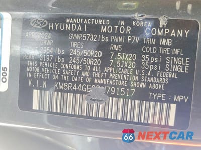 Zdjęcie 13 z 13 samochodu: 2024 HYUNDAI PALISADE SEL PREMIUM VIN:KM8R44GE3RU791517 - miniatura