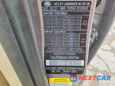 Zdjęcie 13 z 13 samochodu: 2012 LAND ROVER LR2 HSE VIN:SALFR2BN4CH297244 - miniatura