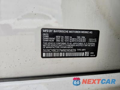 Zdjęcie 13 z 13 samochodu: 2021 BMW X6 M50I VIN:5UXCY8C07M9D95829 - miniatura