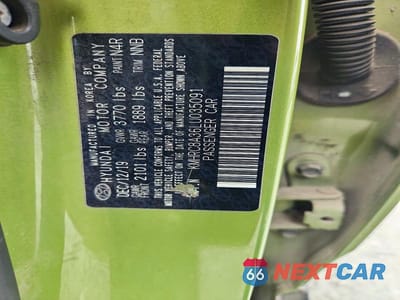 Zdjęcie 12 z 12 samochodu: 2020 HYUNDAI VENUE SEL VIN:KMHRC8A36LU035091 - miniatura