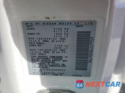 Zdjęcie 13 z 13 samochodu: 2018 NISSAN NV200 - DELIVERY VAN VIN:3N6CM0KN8JK699959 - miniatura